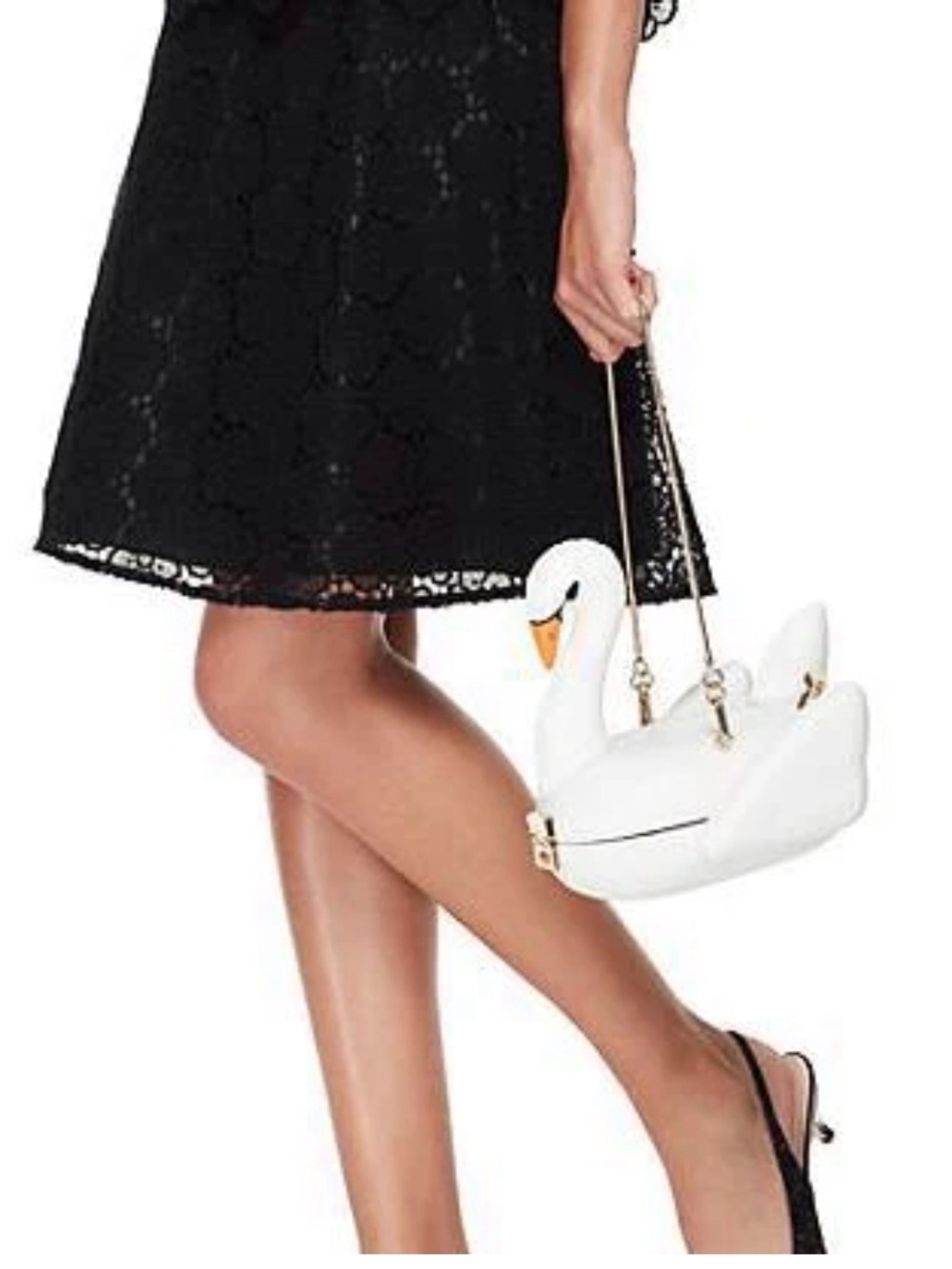 Kate Spade New York “Checking In” 3D Swan Pool Float Bag Novelty 2018 Fun VGC - Picture 11 of 12
